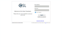 Tablet Screenshot of osl.timesheetportal.com